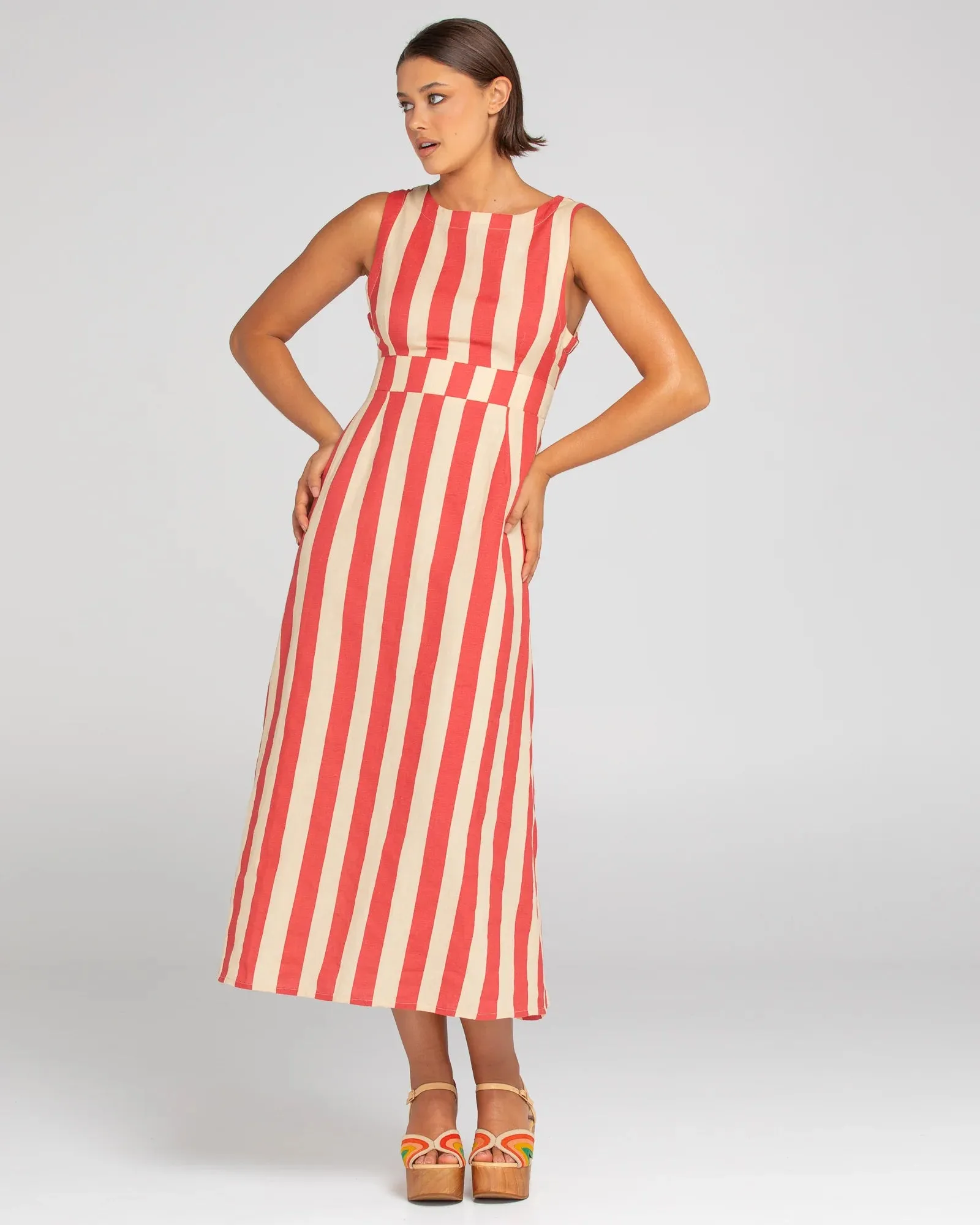 Colada Dress - Kaia Stripe