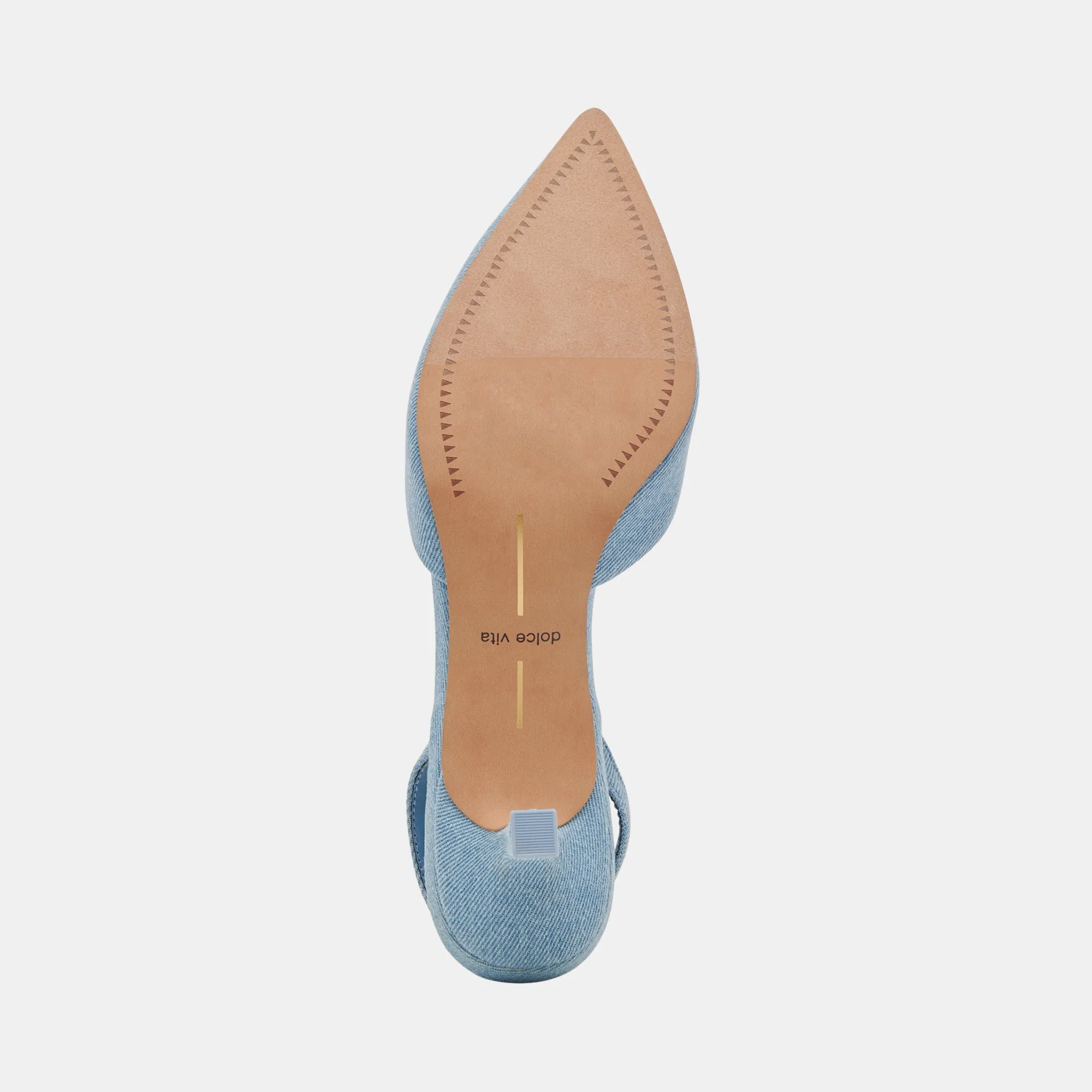 CORSA HEELS BLUE DENIM