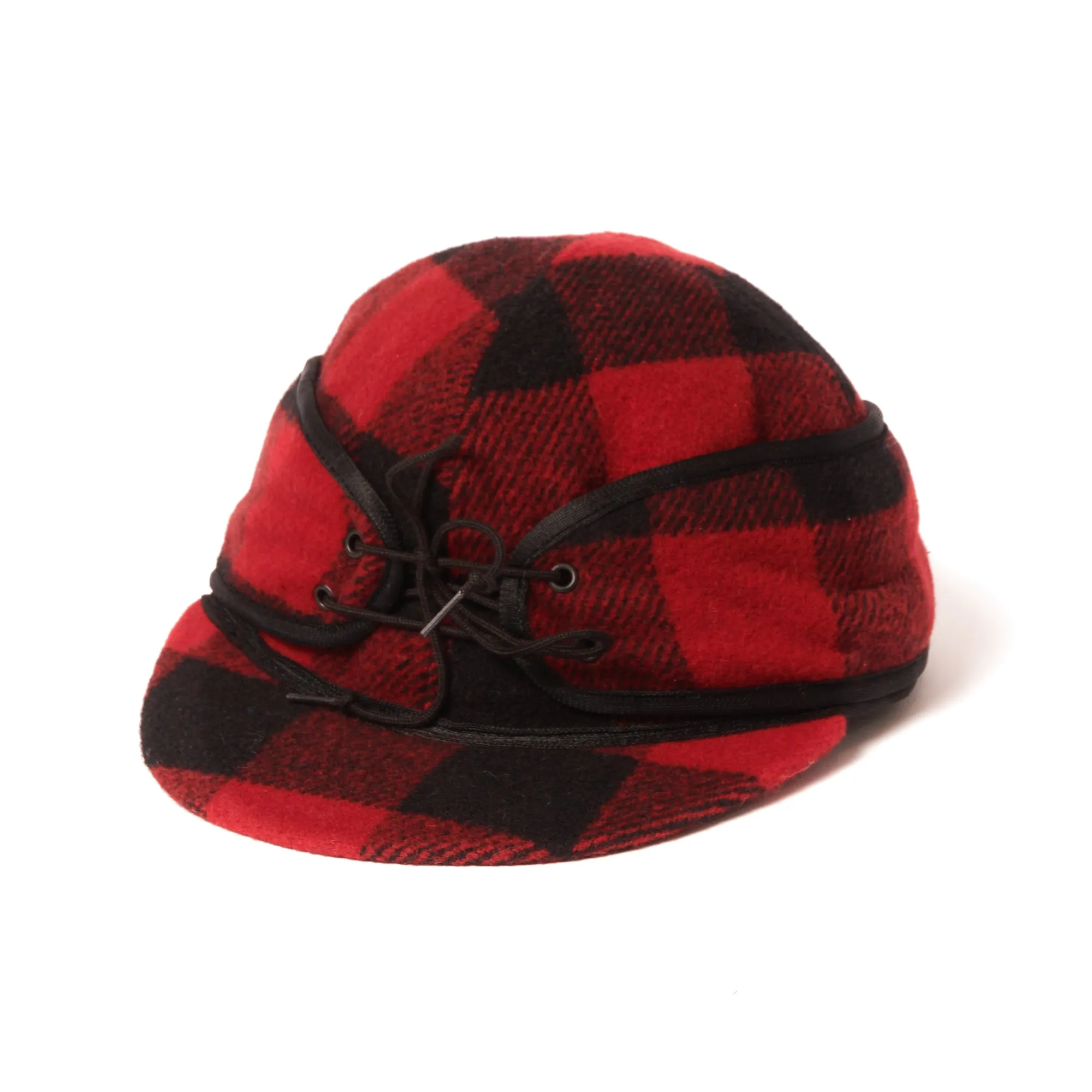 Crown Cap 1-1701 Buffalo Check Railroad Cap - Red/Black