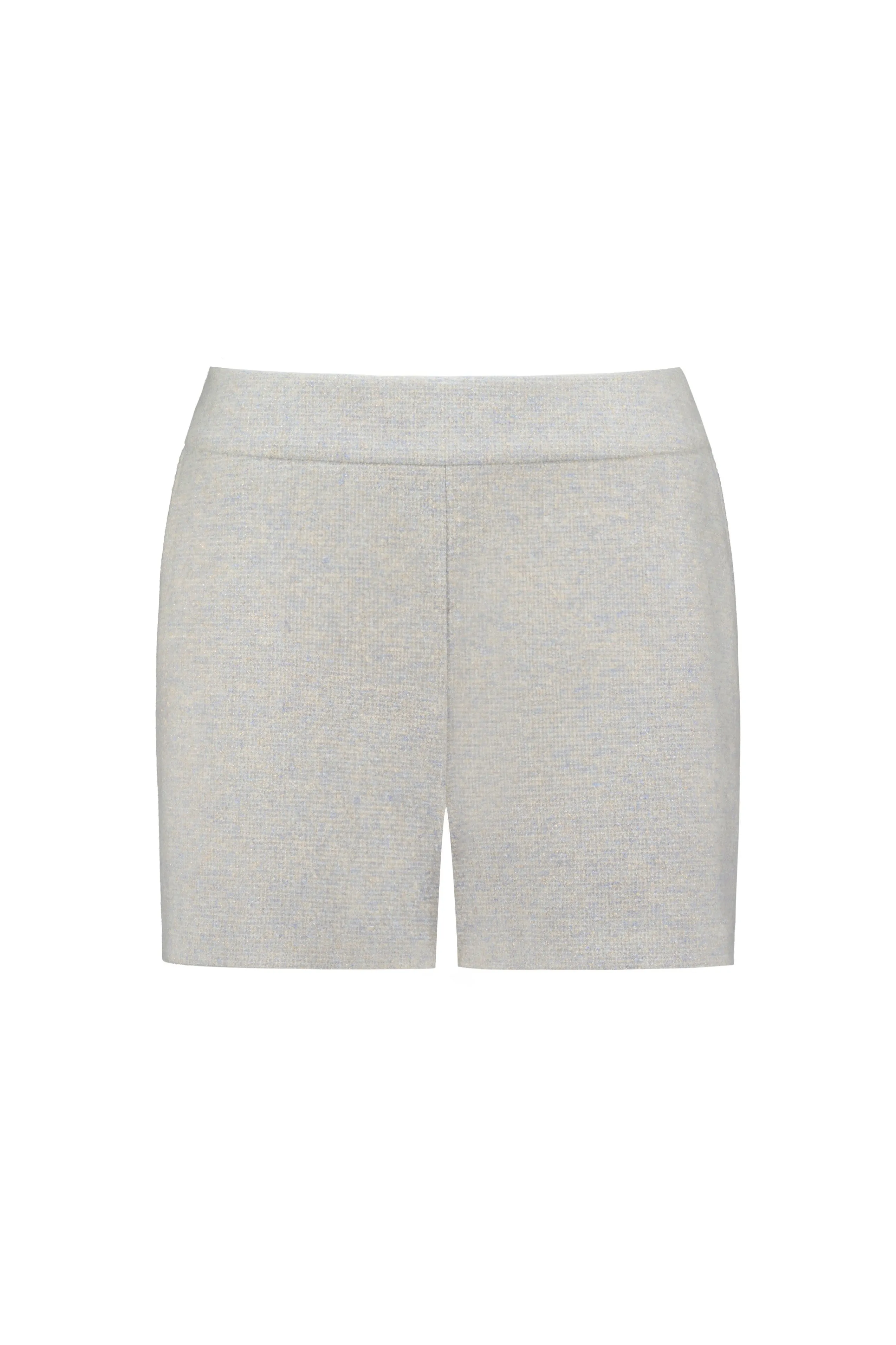 DALEA GRAY WOOL-CASHMERE TWEED SHORTS