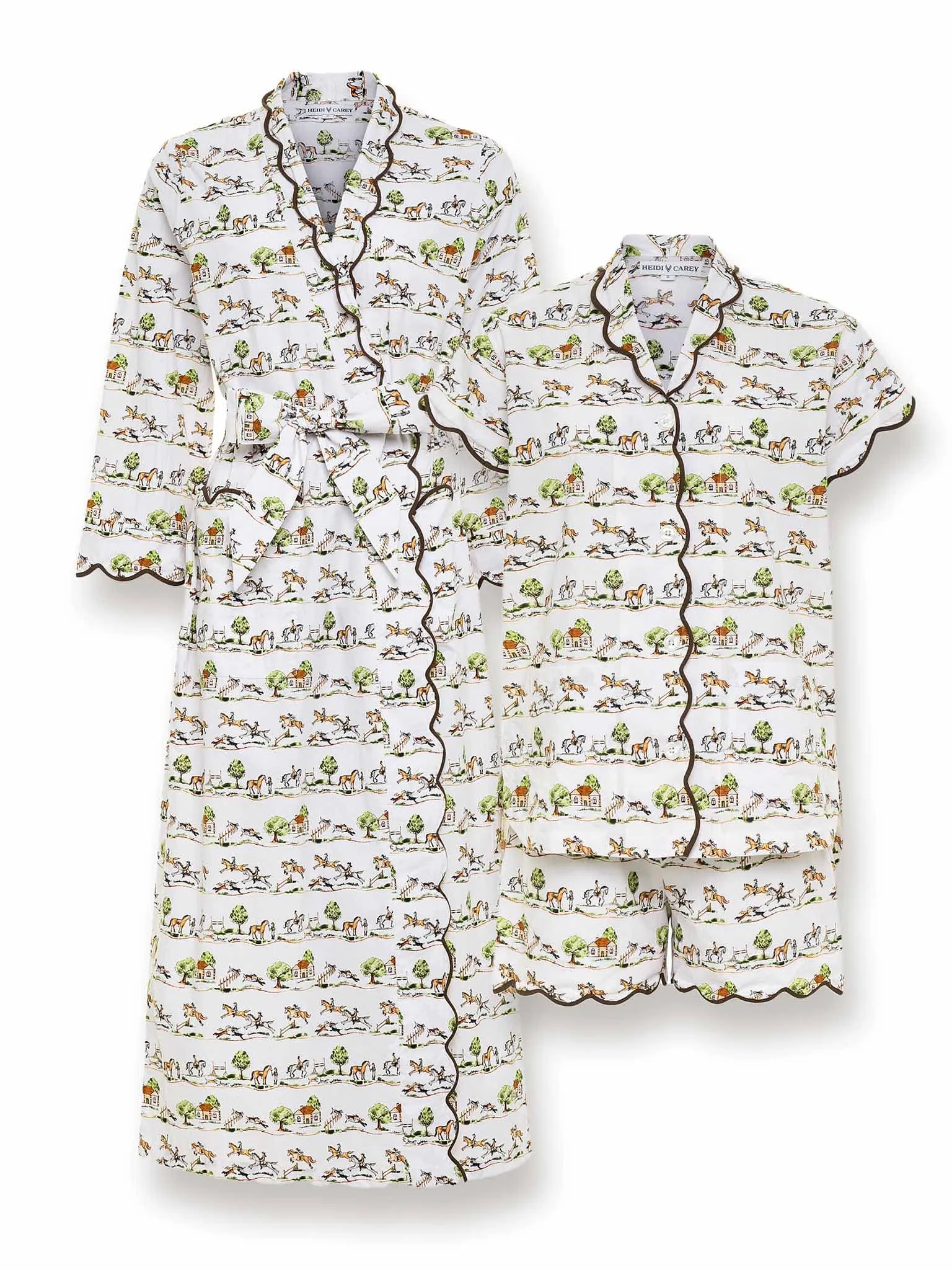 Day in the Country Bundle: Classic Robe   Pajamas with Shorts