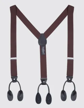 Double Looped Suspender Bow Tie Set