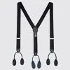 Double Looped Suspender Bow Tie Set