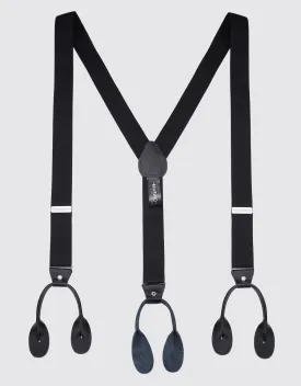 Double Looped Suspender Bow Tie Set