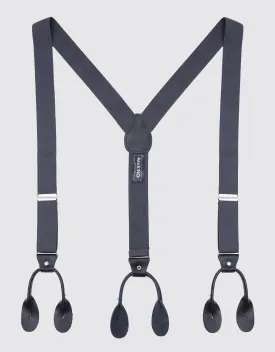 Double Looped Suspender Bow Tie Set