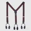 Double Looped Suspender Bow Tie Set