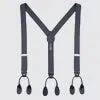 Double Looped Suspender Bow Tie Set