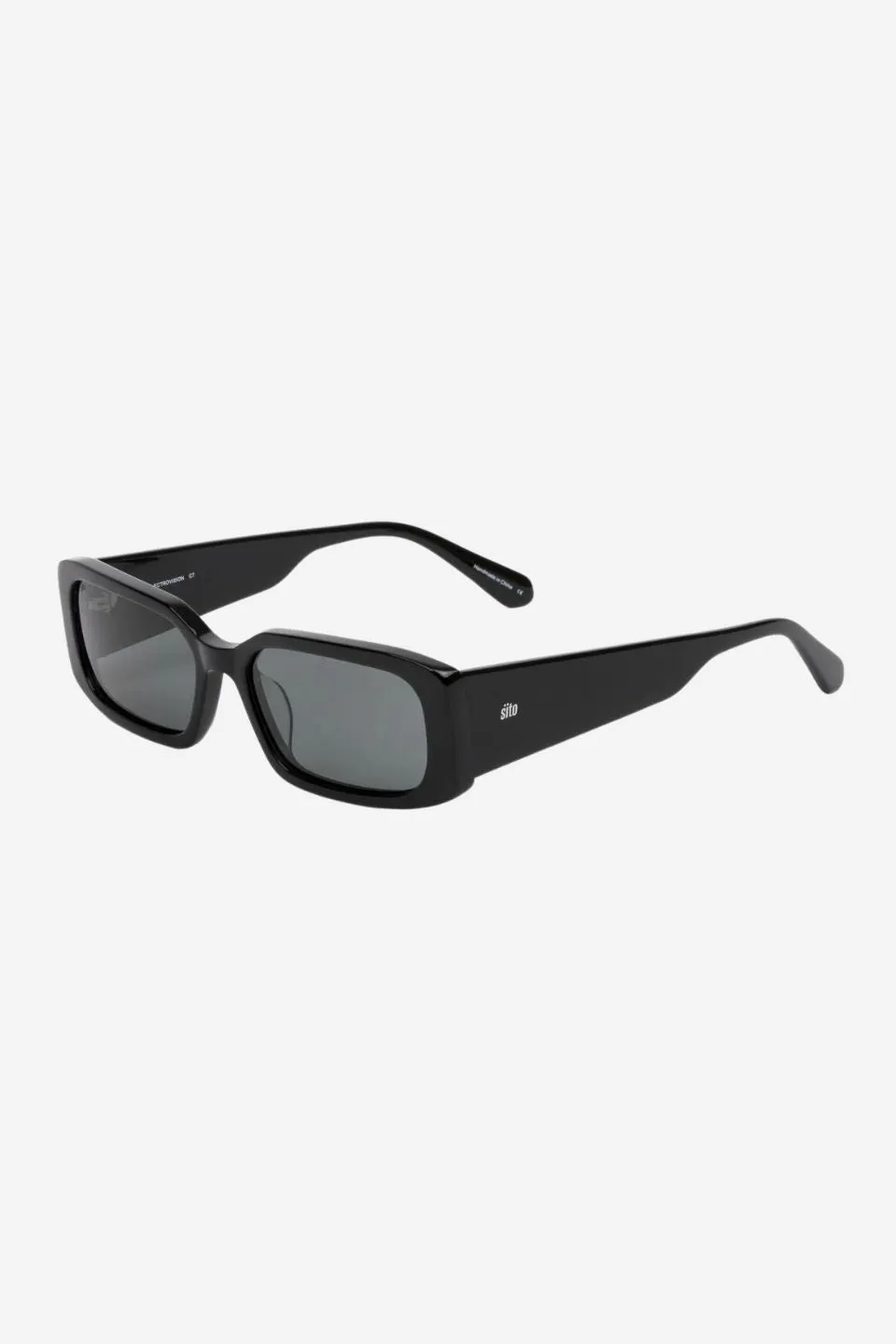 Electro Vision Rectangle Black Iron Grey Polar Sunglasses