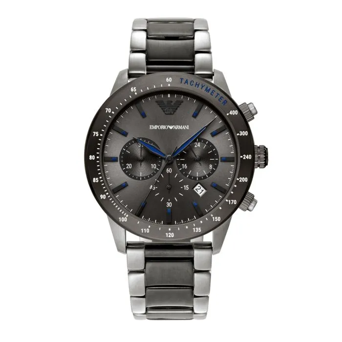 Emporio Armani Mario Two Tone Grey Dial Men's Watch | AR11391