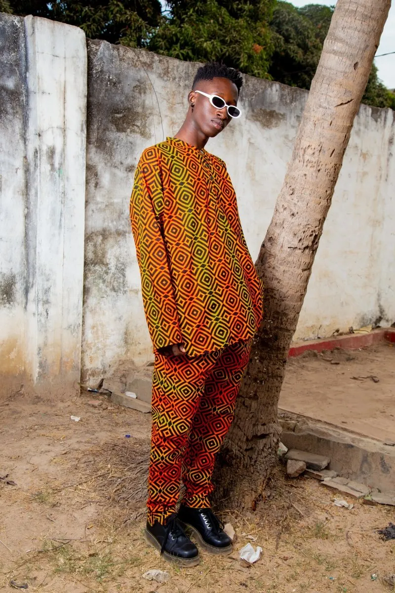 Festival Outfit In Vibrant Orange