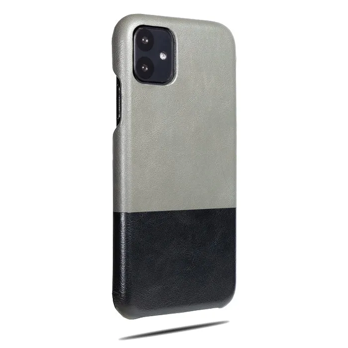 Fossil Gray & Crow Black iPhone 11 Leather Case