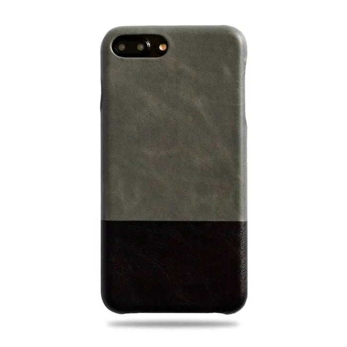 Fossil Gray & Crow Black iPhone 8 Plus / iPhone 7 Plus Leather Case