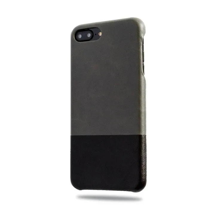 Fossil Gray & Crow Black iPhone 8 Plus / iPhone 7 Plus Leather Case