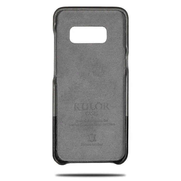 Fossil Gray & Crow Black Samsung Galaxy S8 Leather Case