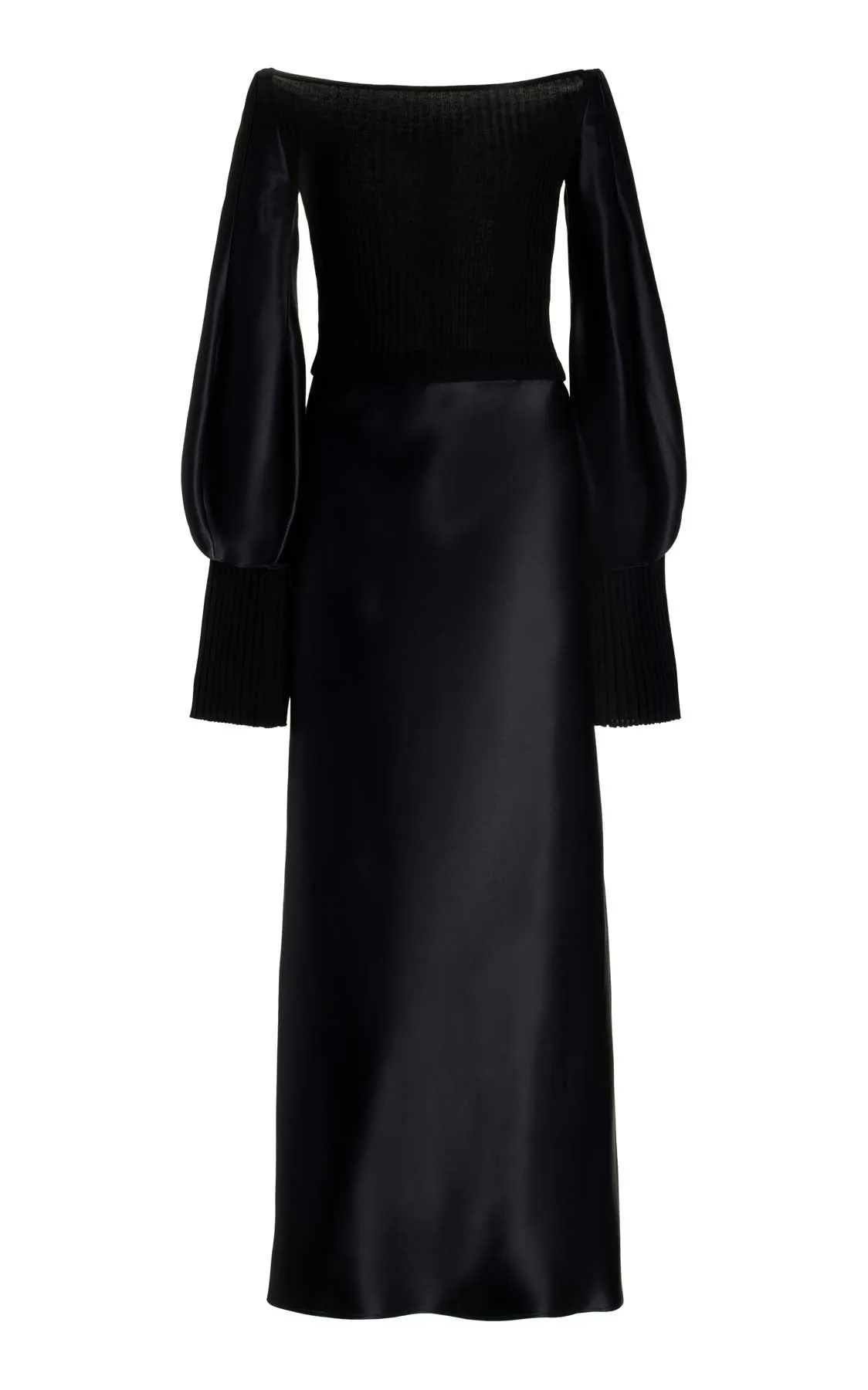 Gilman Dress in Black Silk