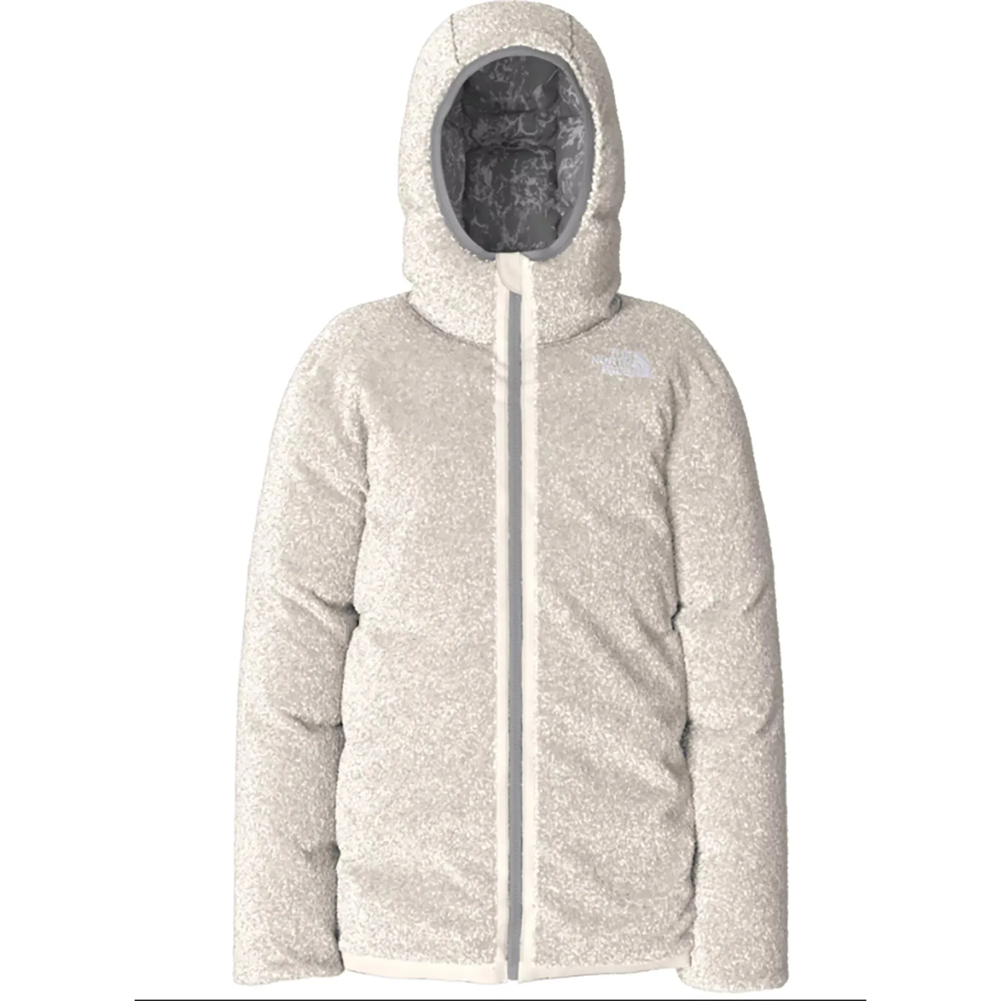 Girls' The North Face | Reversible Mossbud Hooded Parka | Meld Grey