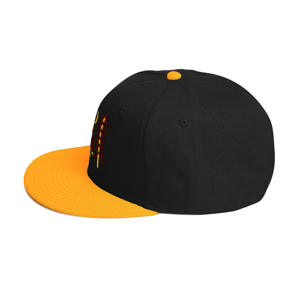 Go Outside Van & Moon Snapback Hat