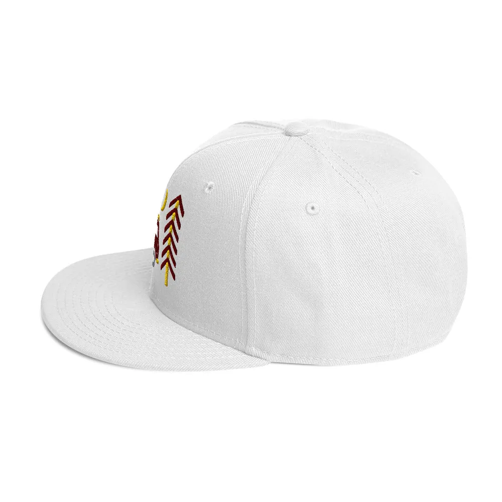 Go Outside Van & Moon Snapback Hat