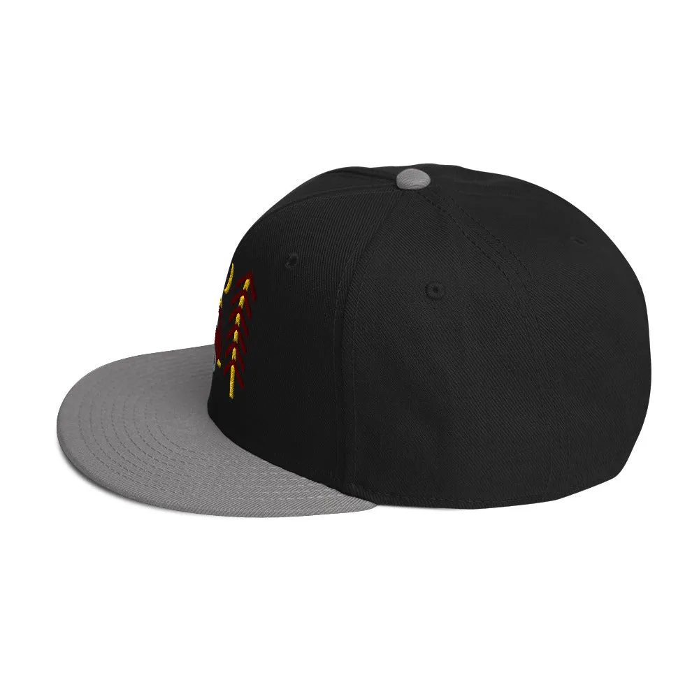 Go Outside Van & Moon Snapback Hat