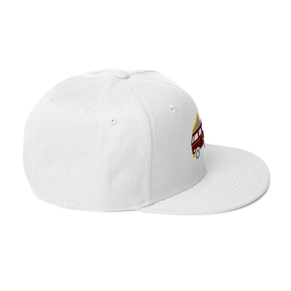 Go Outside Van & Moon Snapback Hat