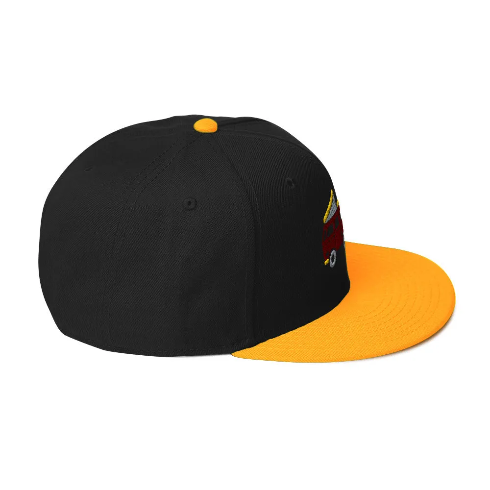 Go Outside Van & Moon Snapback Hat