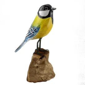 Great Tit Bird on Wood