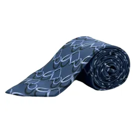 GUCCI Abstract Pattern Silk Tie - Blue & White