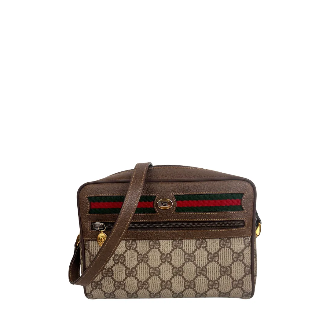 Gucci Brown Vintage GG Supreme Crossbody