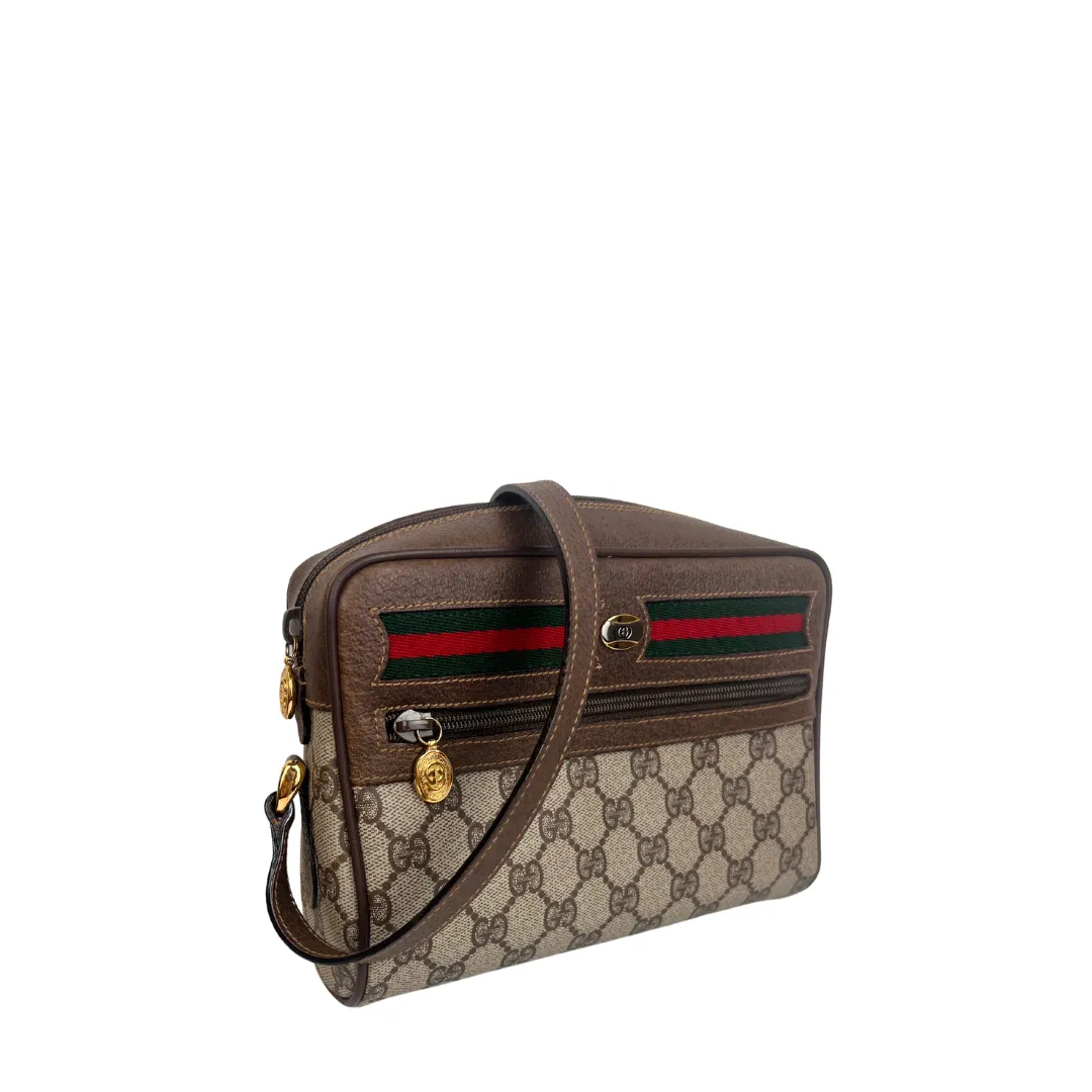 Gucci Brown Vintage GG Supreme Crossbody