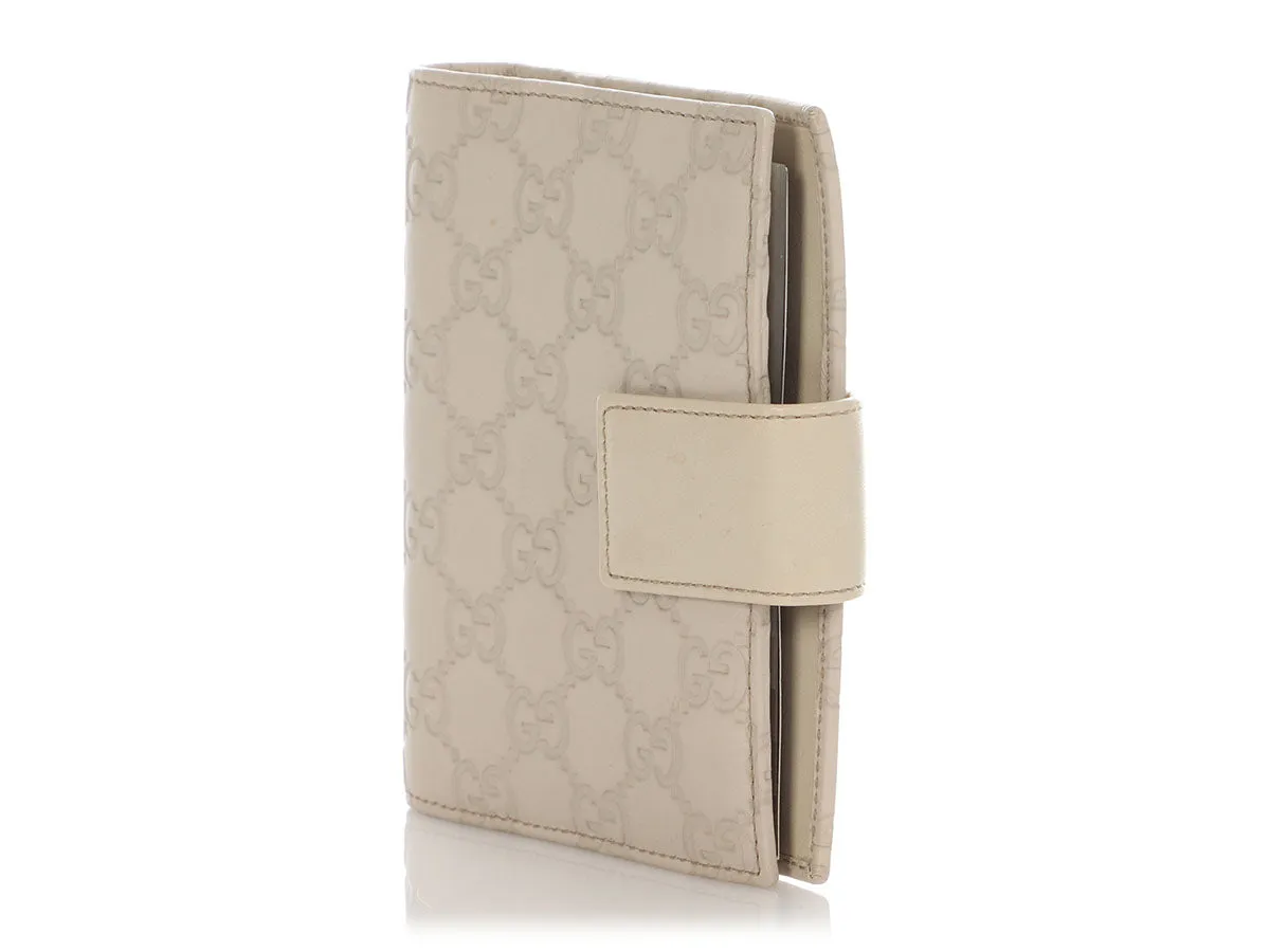 Gucci Gray Guccissima Agenda Cover