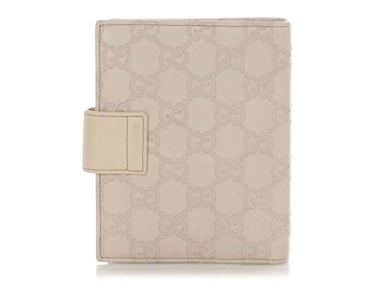 Gucci Gray Guccissima Agenda Cover