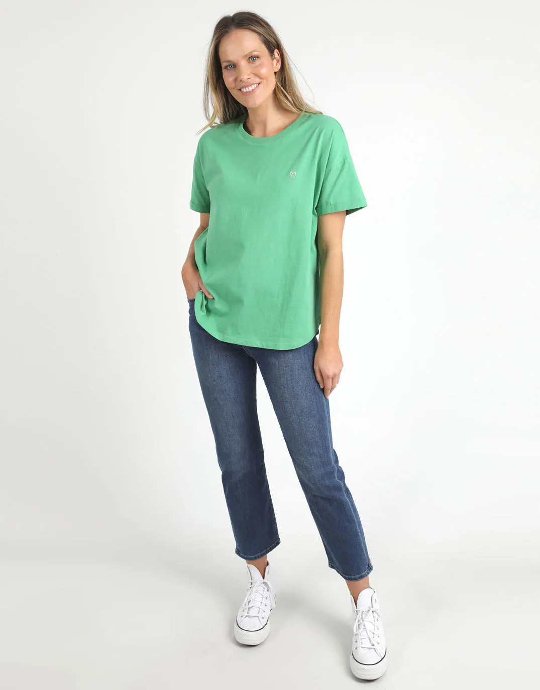 Halli Short Sleeve Tee - Greenbriar