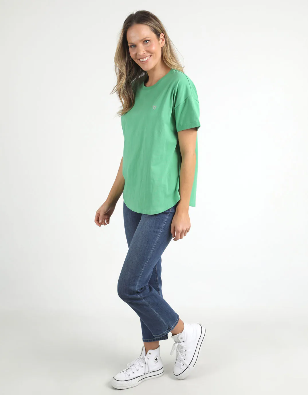 Halli Short Sleeve Tee - Greenbriar