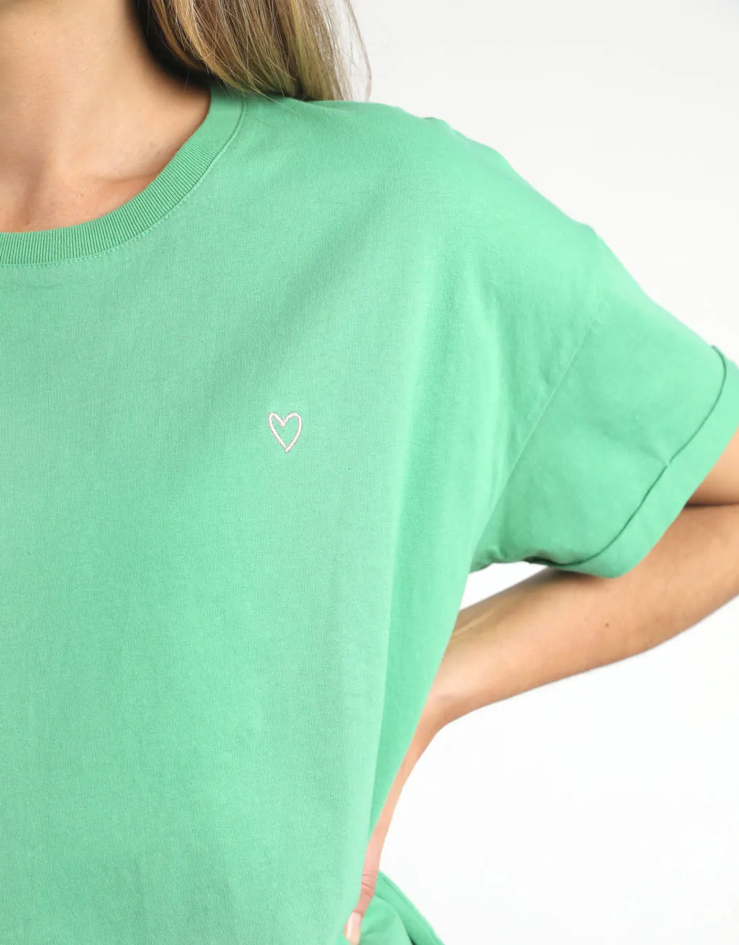 Halli Short Sleeve Tee - Greenbriar