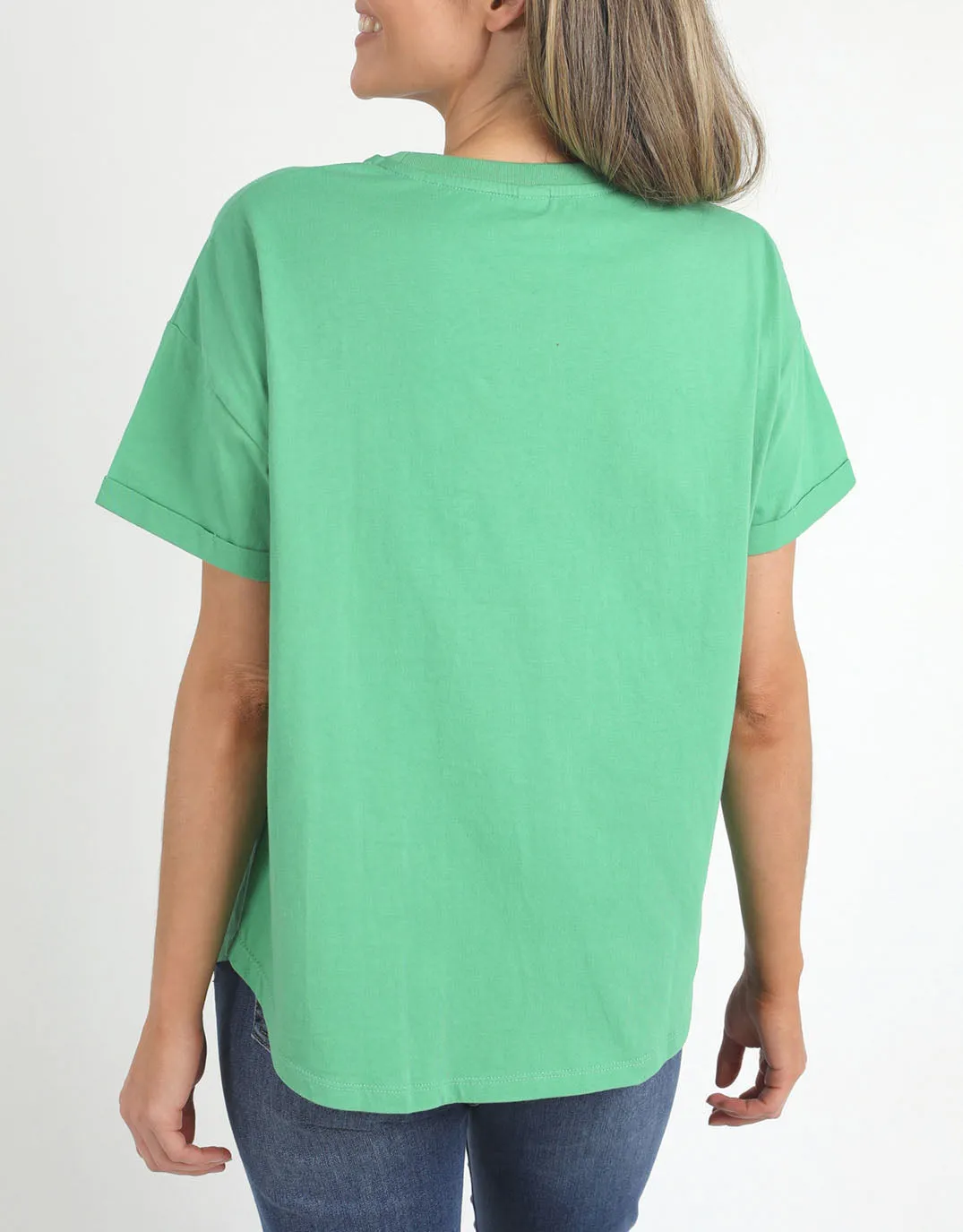 Halli Short Sleeve Tee - Greenbriar