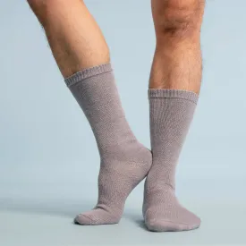 HARTFORD Elastic-free 100% Organic Merino Wool Crew Socks (No Polyester, No Latex, No Spandex, No Nylon, No Polyamide, No Plastic, No Synthetics) (100% Biodegradable)