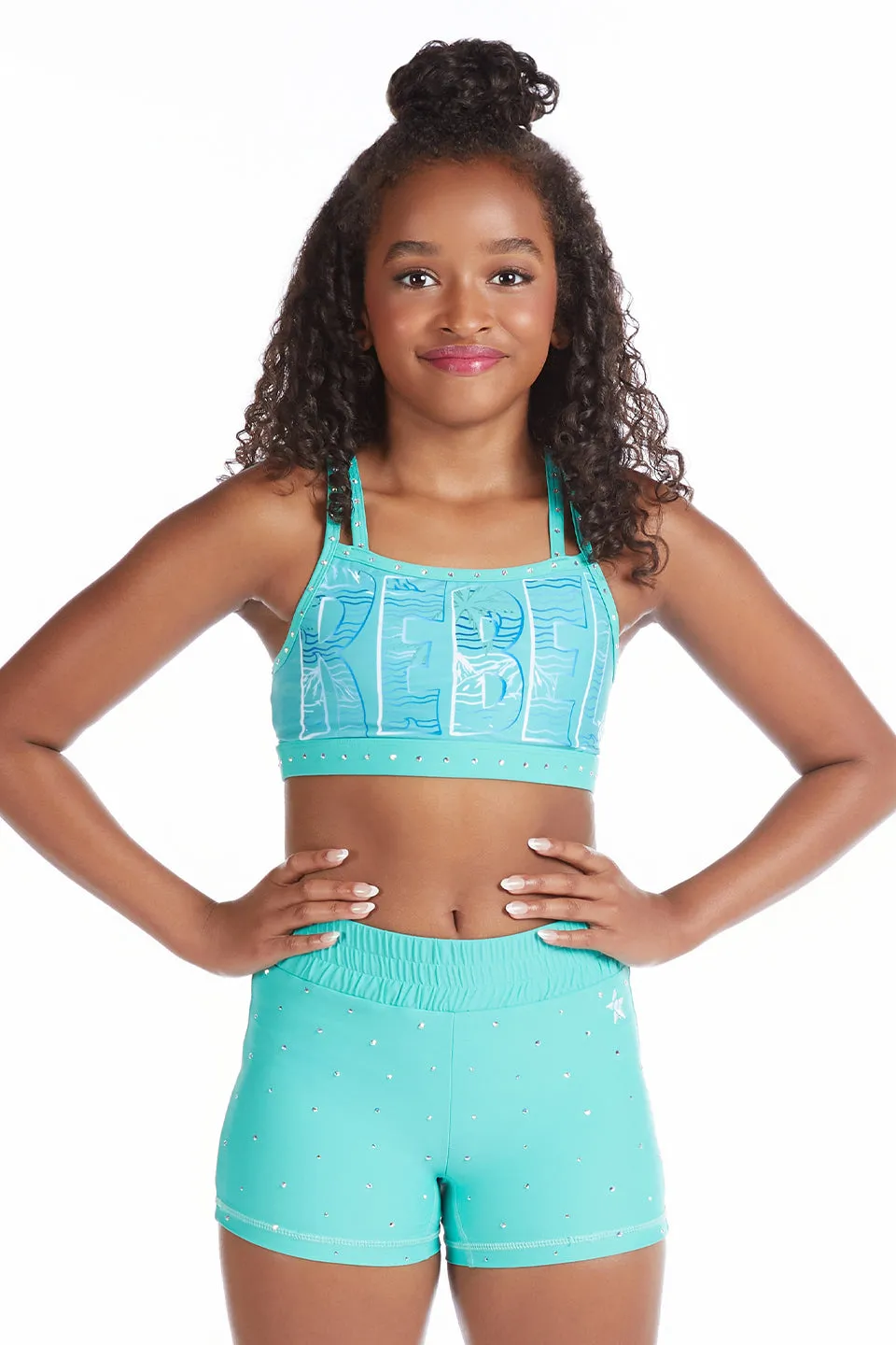 Haven Sports Bra in Aqua Splash