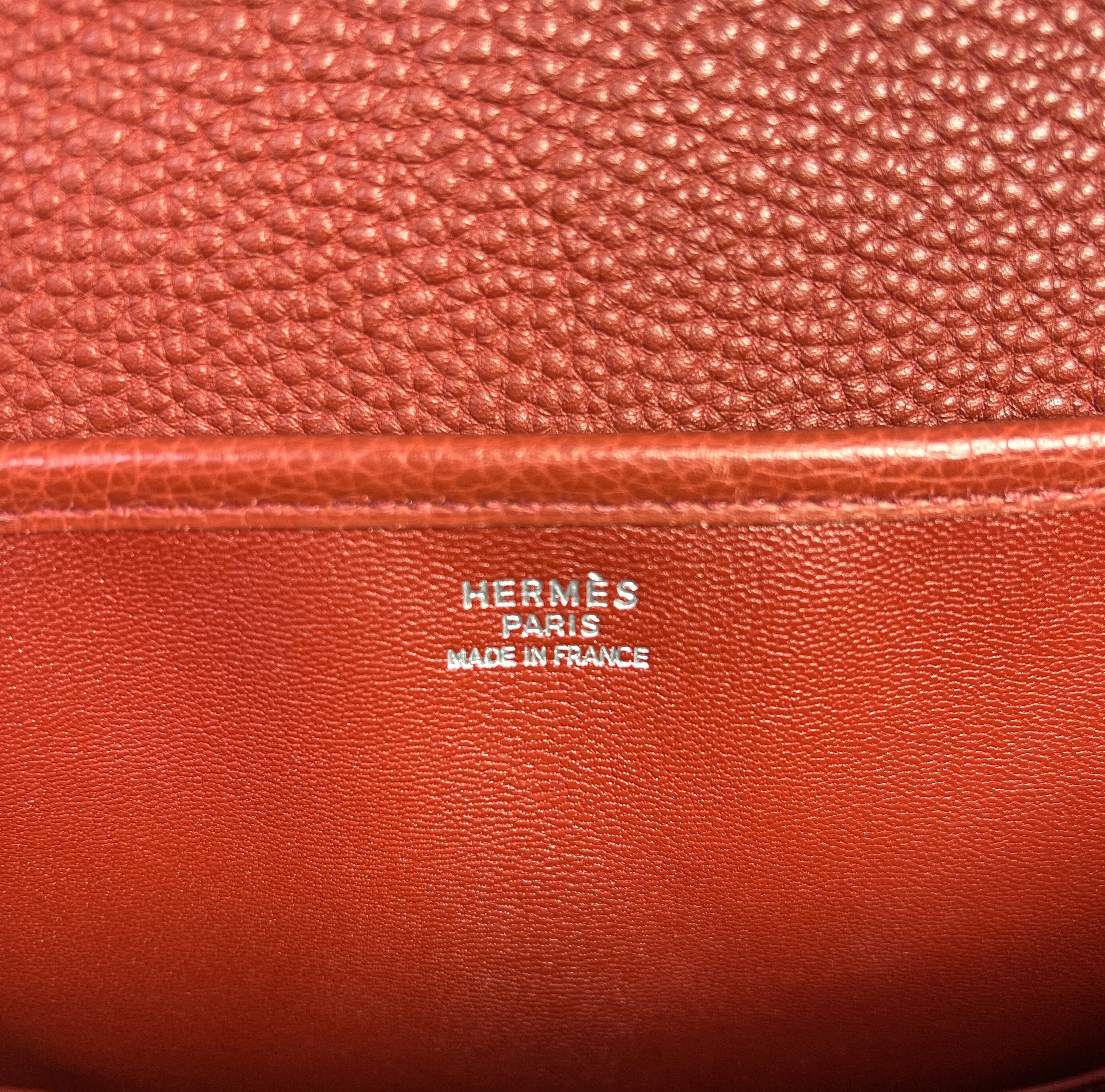 Hermes vintage Christine red leather shoulder bag circa 2000