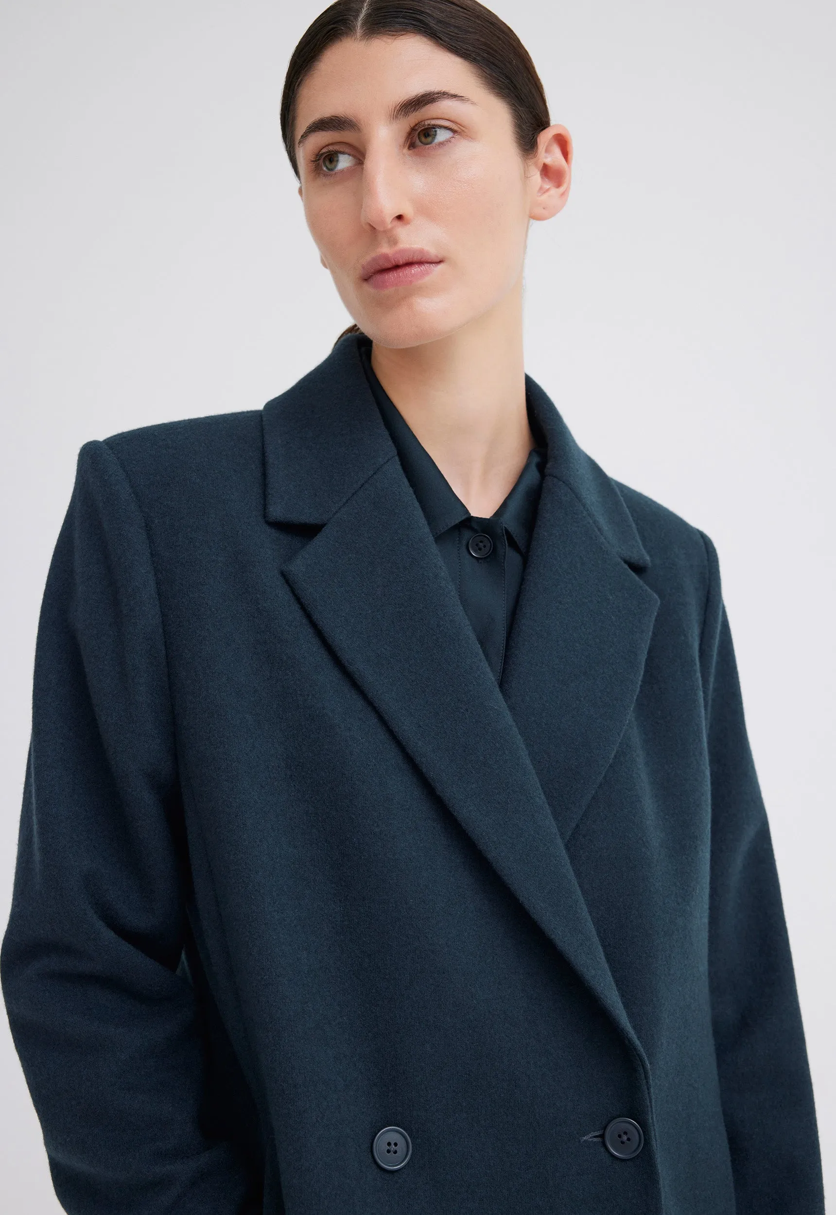 Howell Merino Wool Coat - Bavaria Green