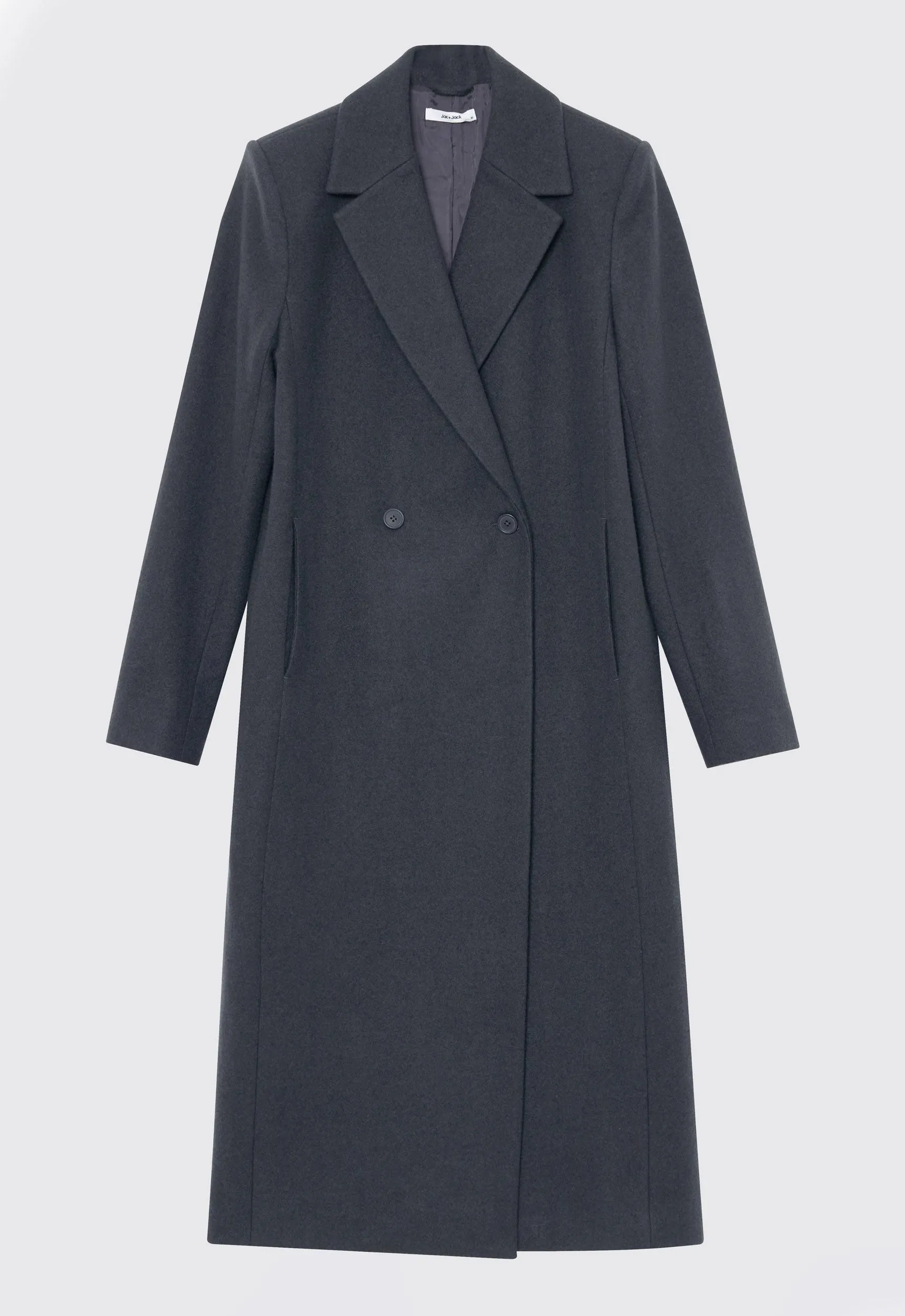 Howell Merino Wool Coat - Steelo Grey