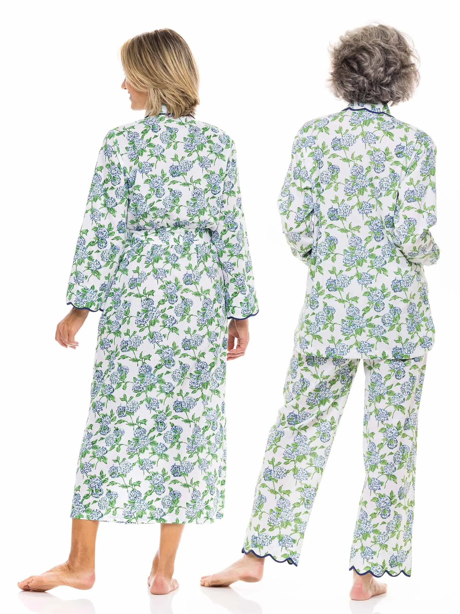 Hydrangea Bundle: Classic Robe   Pajamas