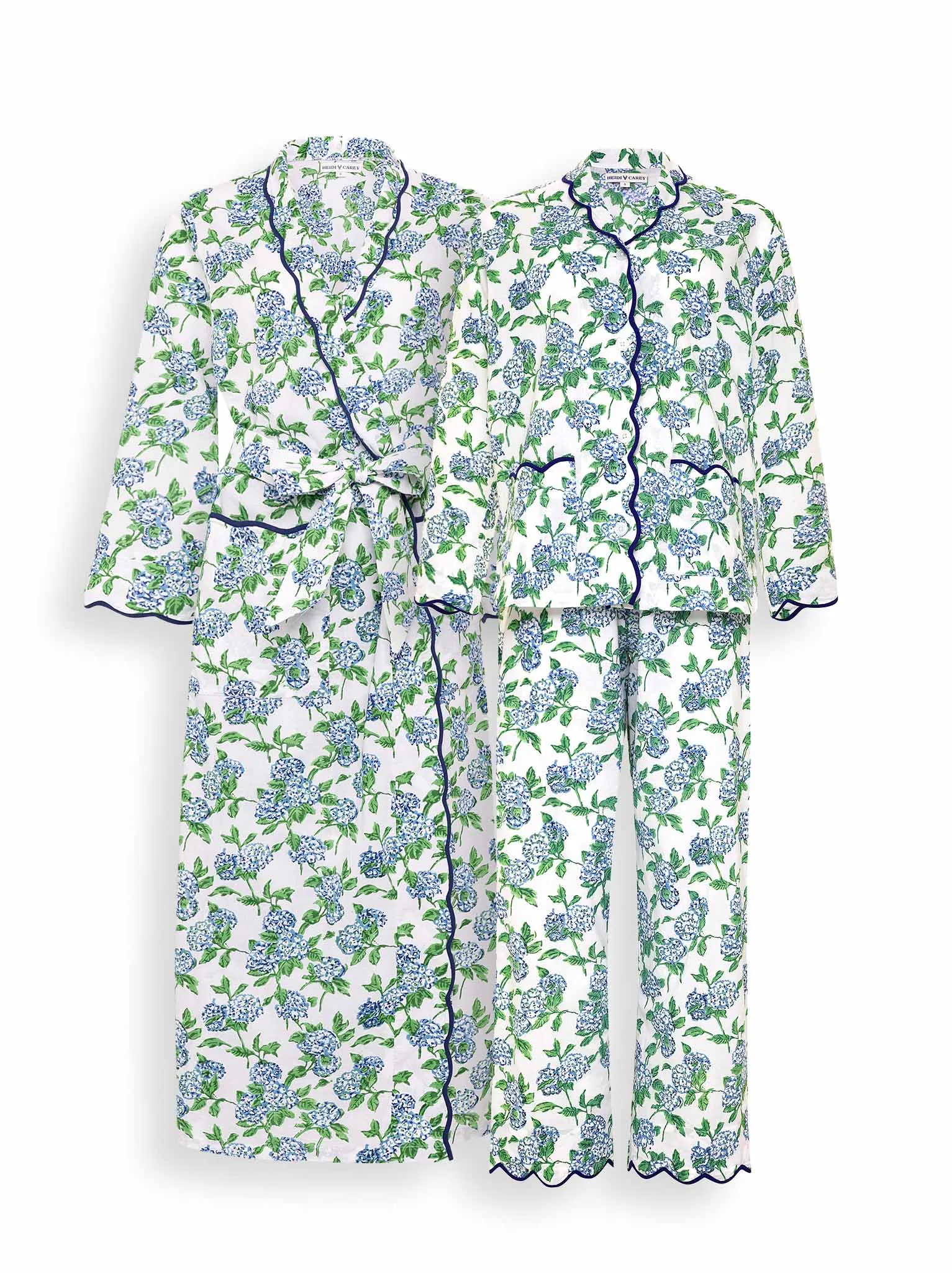 Hydrangea Bundle: Classic Robe   Pajamas