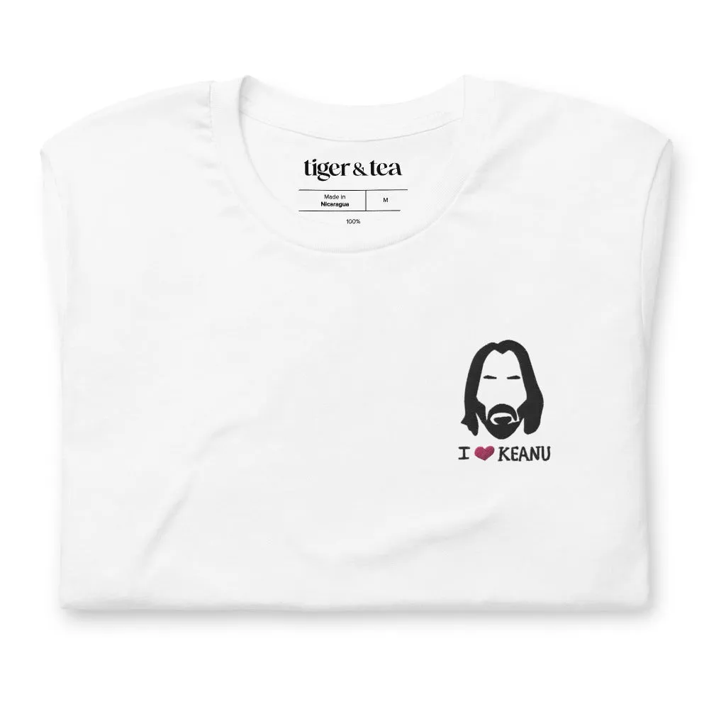 I heart Keanu Embroidered Unisex T-Shirt