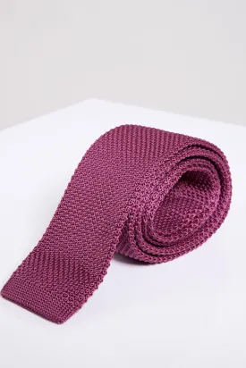 KT - Berry Knitted Tie