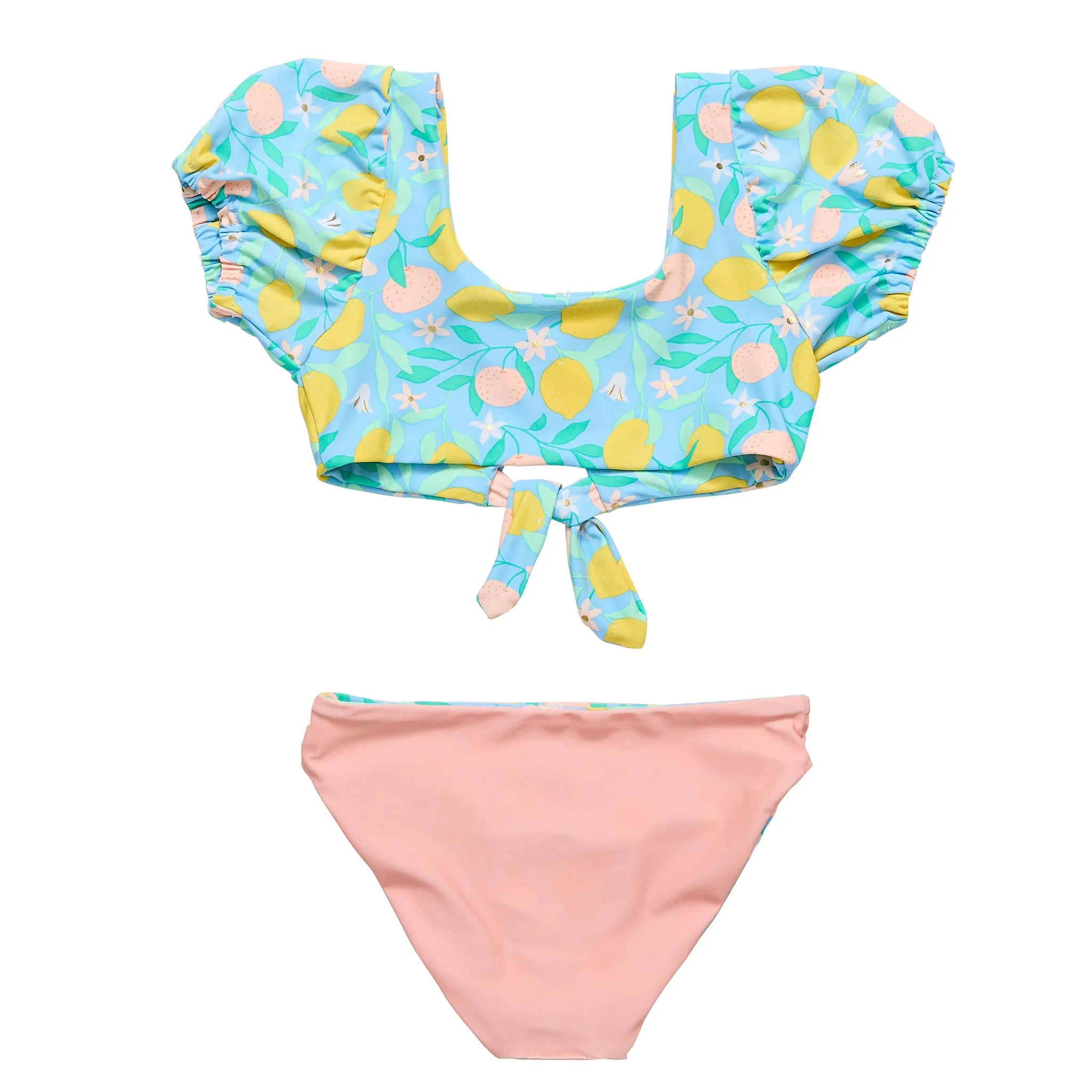 Lemon Drops Knot Front Bikini