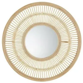 Light Wheel Bamboo Mirror