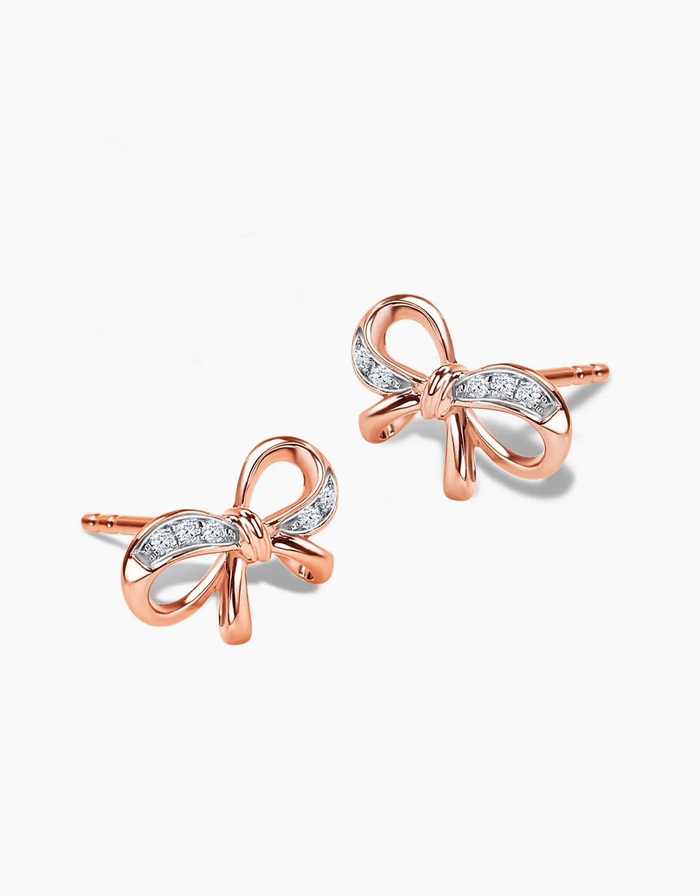 LVC Noeud Ribbon Diamond Earrings