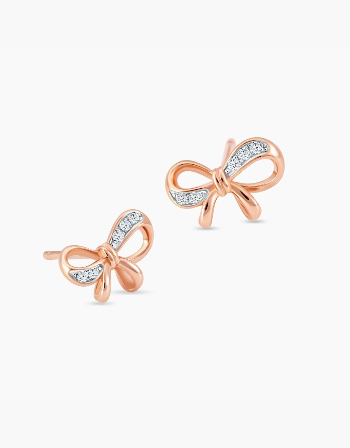 LVC Noeud Ribbon Diamond Earrings