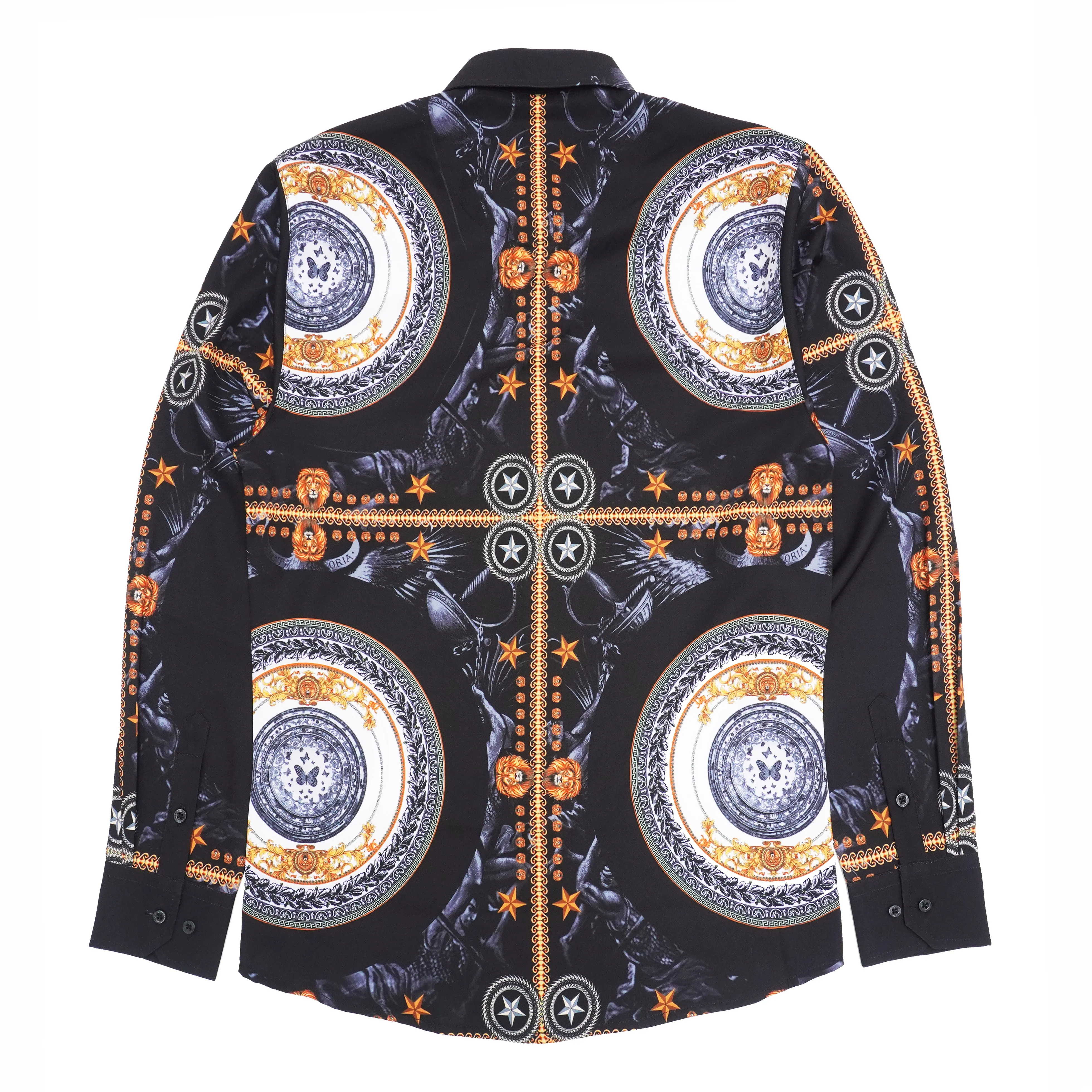 M1831 Barbato Printed Shirt - Black