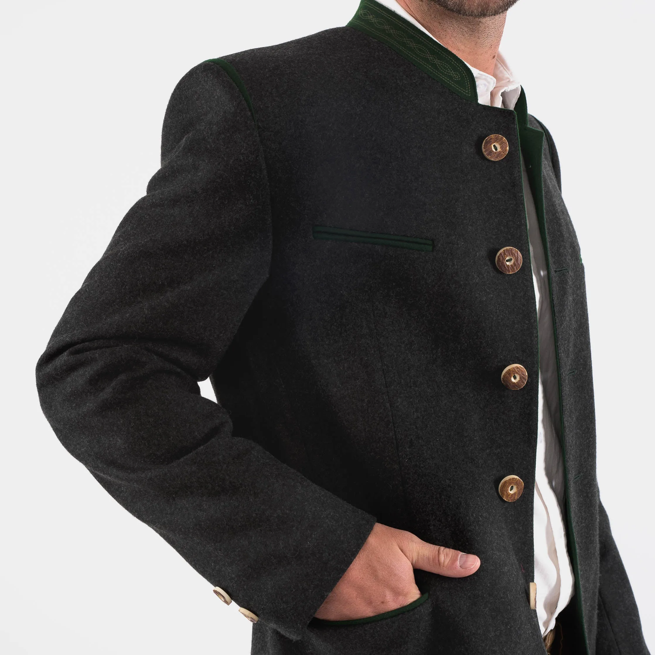 Men's Austrian Trachten Loden Jacket - Braumeister